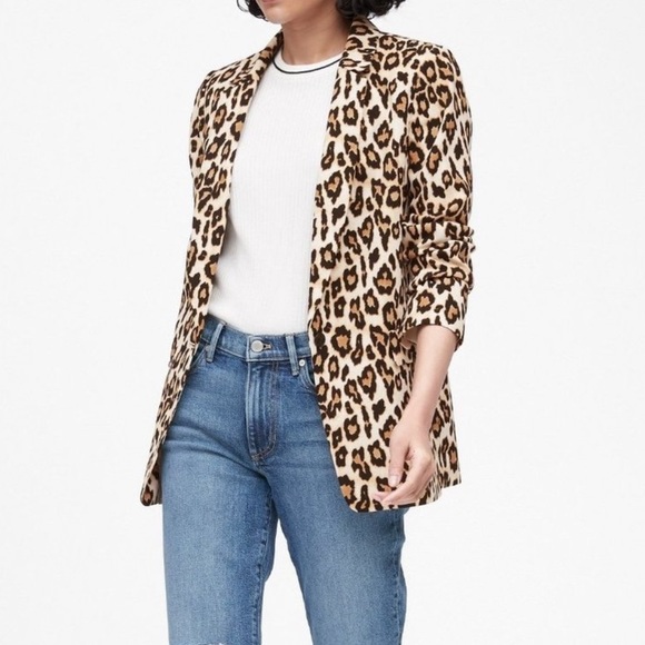 Banana Republic Jackets & Blazers - Banana Republic Soft Leopard Blazer NWOT Spring/Summer Size 14 animal print